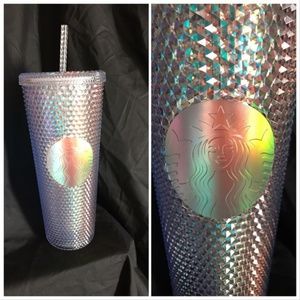 Holographic studded venti Starbucks cup